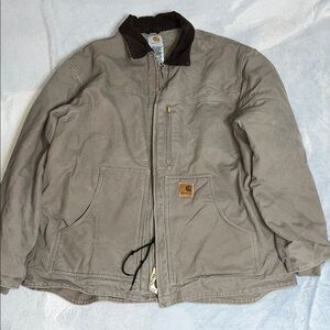 Vintage Carhartt Detroit Duck Canvas Sherpa Lined Jacket